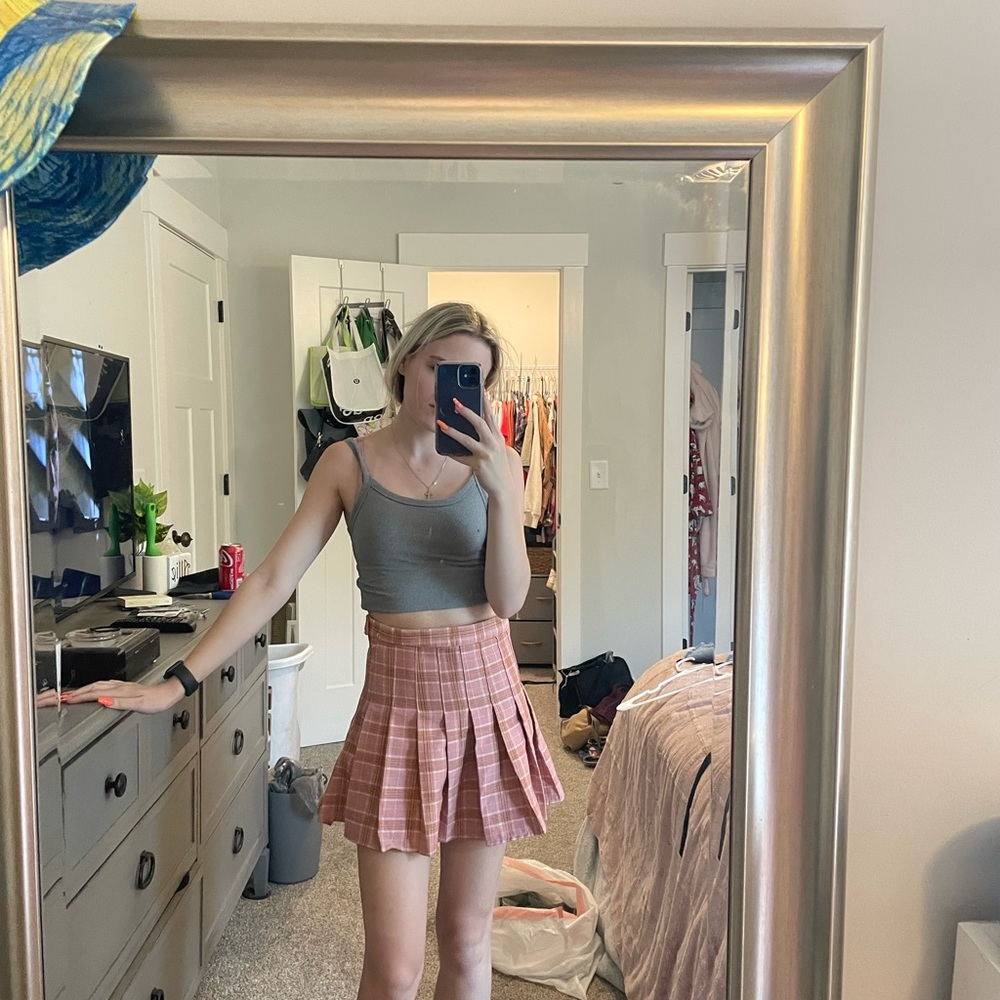 Adorable plaid tennis skirt!
